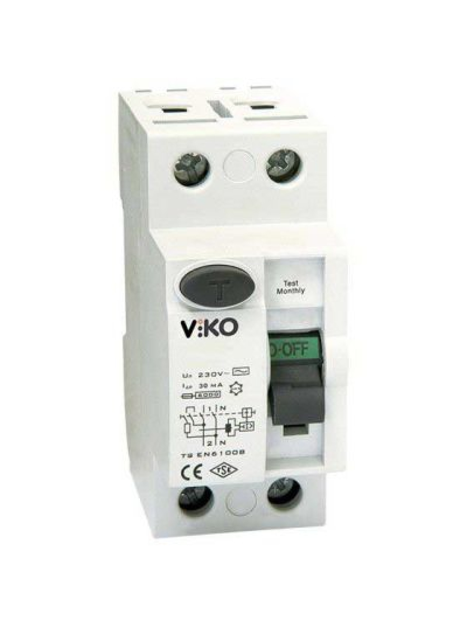 Viko - VTR2-40300 2x40A 300mA Ac Tip Kaçak Akım Rölesi