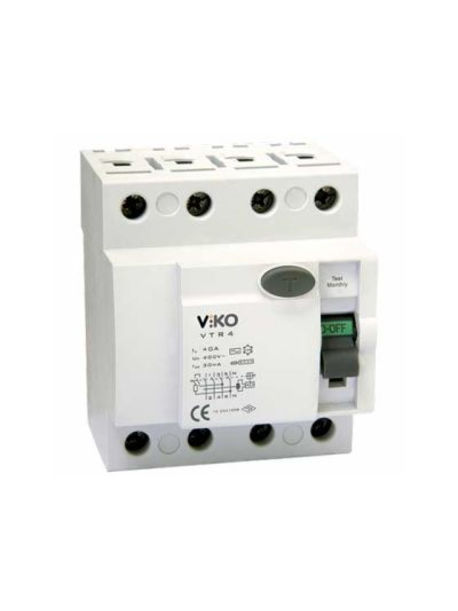 Viko - VTR4-2530 4x32A 30mA Ac Tip Kaçak Akım Rölesi