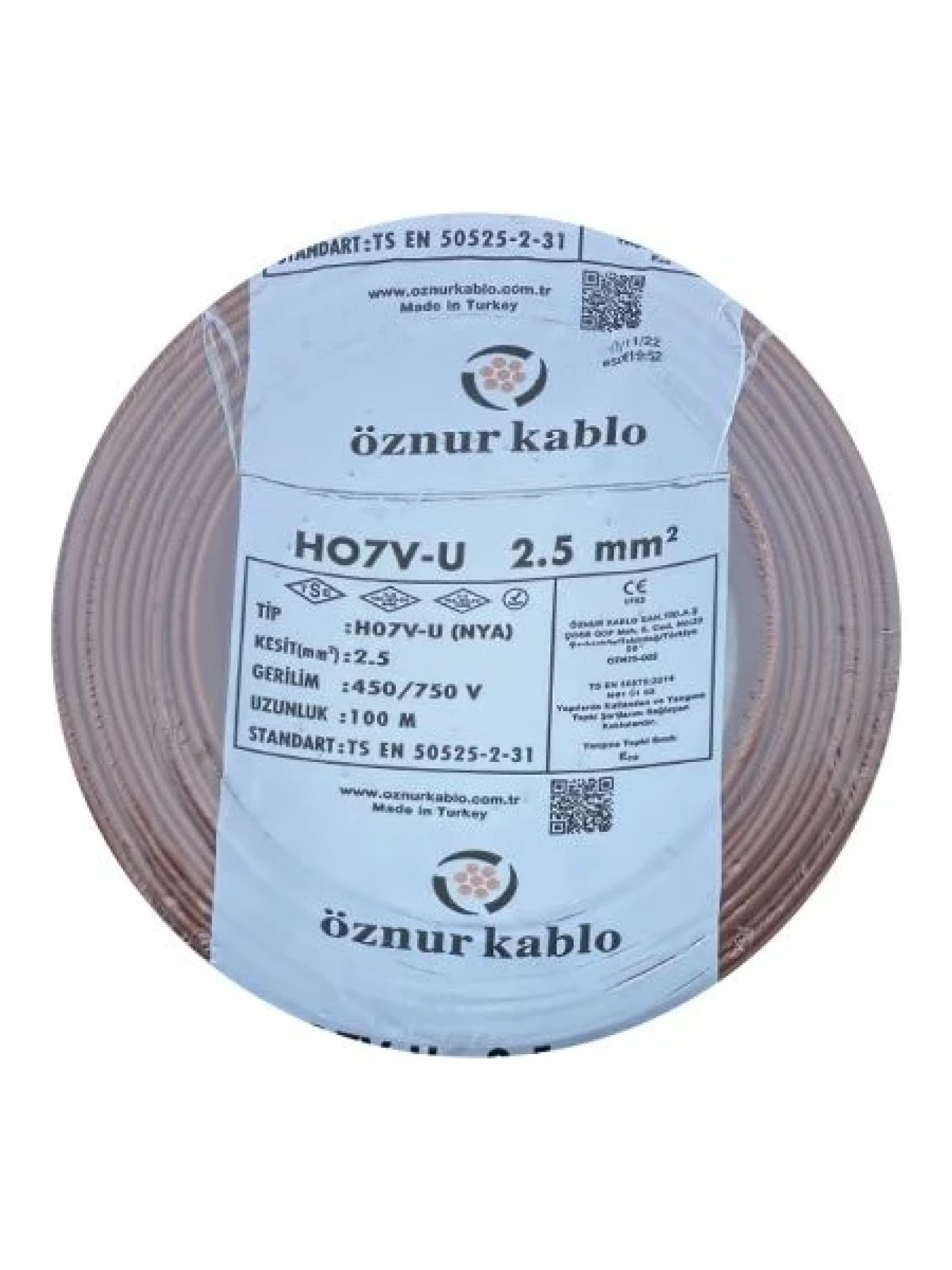 Öznur 2.5 mm Nya kablo  